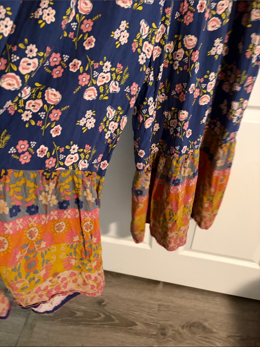 NATURAL LIFE Navy Floral Jumper with Pink & Yellow Accents - Picture 2 of 4